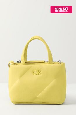 Calvin Klein: Жёлтая сумка 