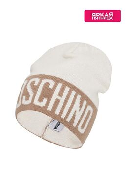 Moschino: Бежевая шапка 