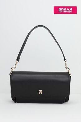 Tommy Hilfiger: Чёрная сумка  Soft