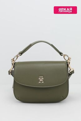Tommy Hilfiger: Зелёная сумка  TH