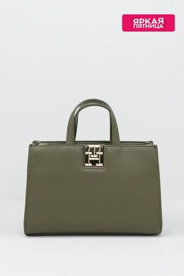 Tommy Hilfiger: Сумка  TH цвета хаки