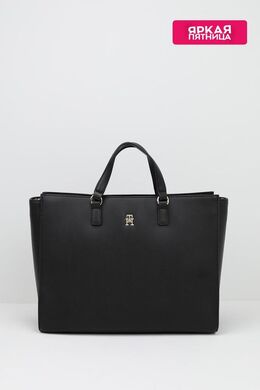 Tommy Hilfiger: Чёрная сумка  TH