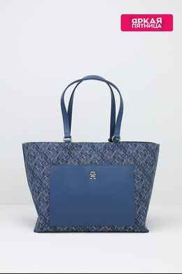 Tommy Hilfiger: Синяя сумка  TH
