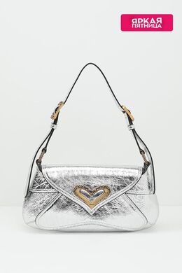 Pinko: Серебристая сумка 
