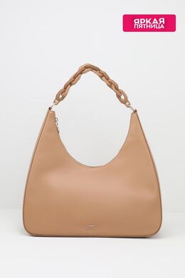 Tommy Hilfiger: Бежевая сумка  Soft