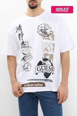 Guess: Хлопковая футболка 