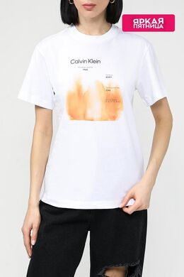 Calvin Klein: Хлопковая футболка 