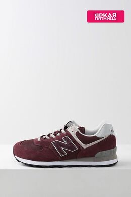 NEW BALANCE: Бордовые кроссовки  574