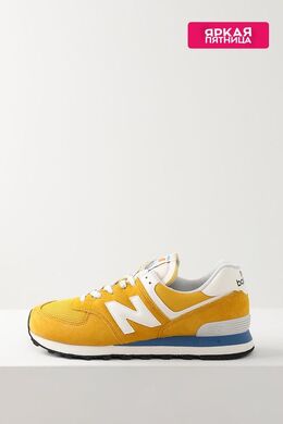 NEW BALANCE: Жёлтые кроссовки  574