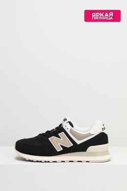 NEW BALANCE: Чёрные кроссовки  574