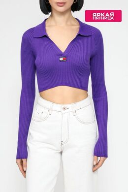 Tommy Jeans: Топ с воротником 