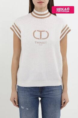 TWINSET: Белый свитер 
