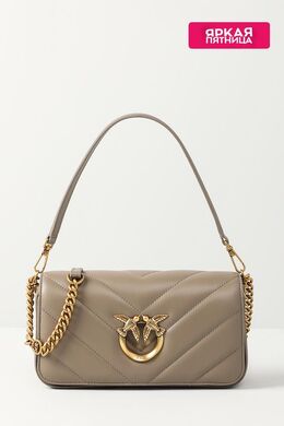Pinko: Бежевая сумка  Love