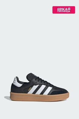 Adidas: Чёрные кроссовки  Samba