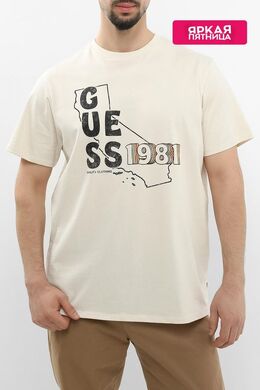Guess: Хлопковая футболка 