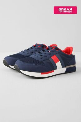 Tommy Hilfiger: Синие кроссовки 