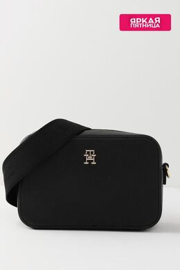 Tommy Hilfiger: Чёрная сумка  Soft