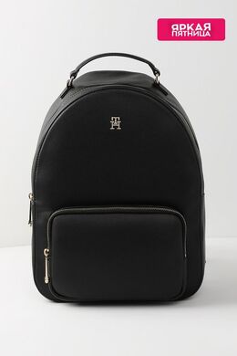 Tommy Hilfiger: Чёрный рюкзак  Soft