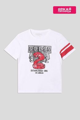 Guess: Хлопковая футболка 