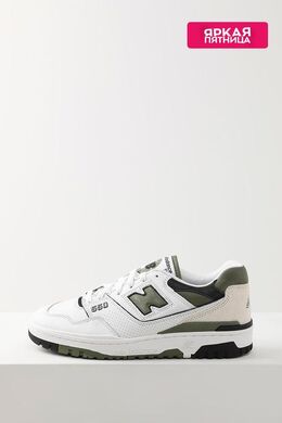 NEW BALANCE: Зелёные кеды  550