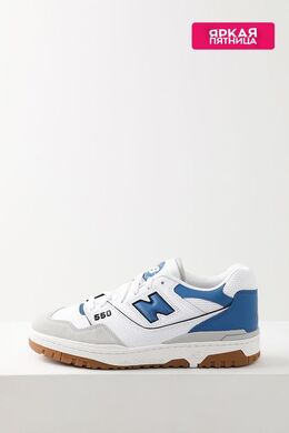 NEW BALANCE: Голубые кеды  550
