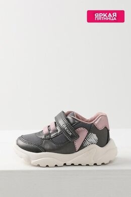 Geox: Серые кроссовки 