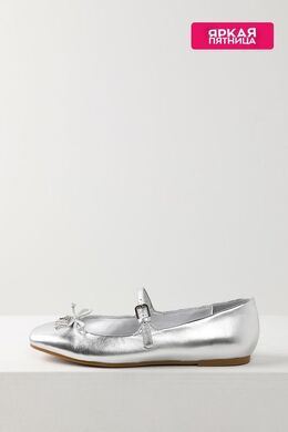 Guess: Серебристые балетки 