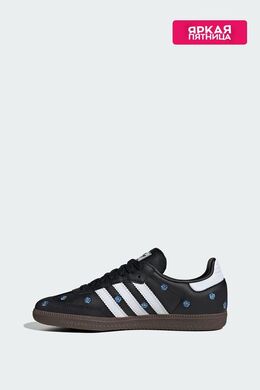 Adidas: Чёрные кроссовки  Samba
