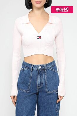 Tommy Jeans: Топ с воротником 