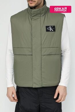 Calvin Klein Jeans: Жилет цвета хаки 