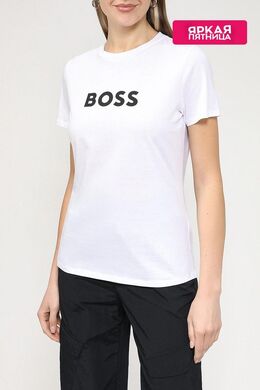 BOSS: Хлопковая футболка 