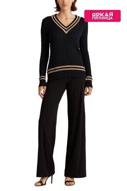 Lauren Ralph Lauren: Чёрные брюки 