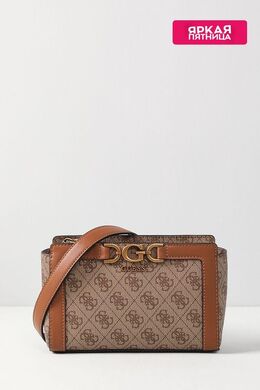 Guess: Коричневая сумка 