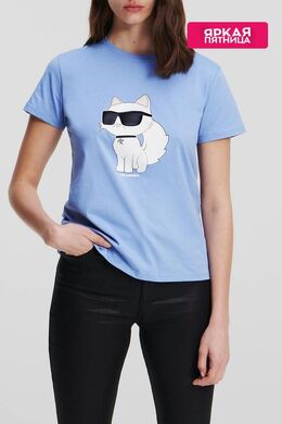 Karl Lagerfeld: Футболка  Ikonik Choupette с принтом