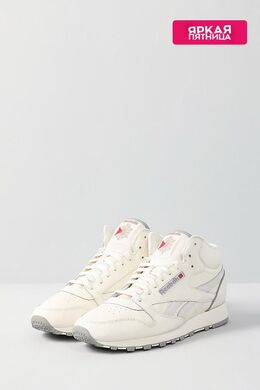 REEBOK: Бежевые кроссовки  Classic Leather