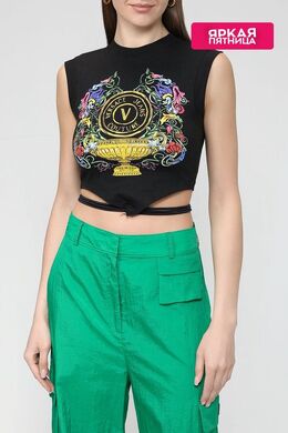 VERSACE JEANS COUTURE: Хлопковый топ 