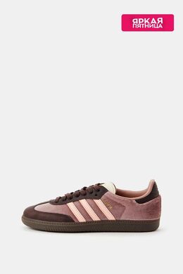 Adidas: Фиолетовые кроссовки  Samba