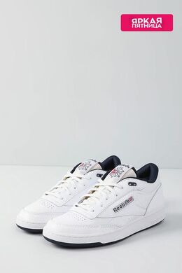 REEBOK: Белые кеды  Club C Mid II Vintage