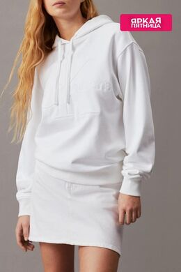 Calvin Klein Jeans: Белая толстовка 