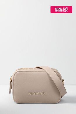 Valentino: Бежевая сумка 