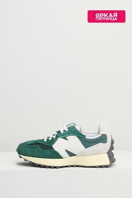 NEW BALANCE: Зелёные кроссовки  327