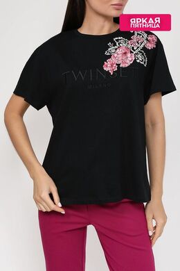 TWINSET: Хлопковая футболка 