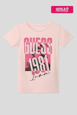 Guess: Хлопковая футболка 