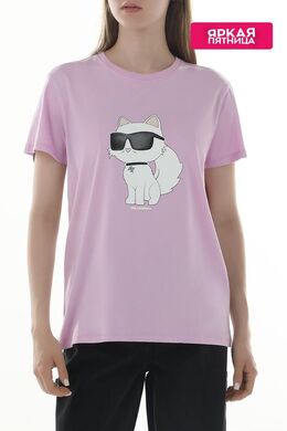 Karl Lagerfeld: Хлопковая футболка  Choupette