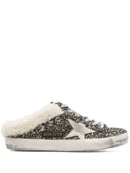 Golden Goose: Чёрные кроссовки  Super Star