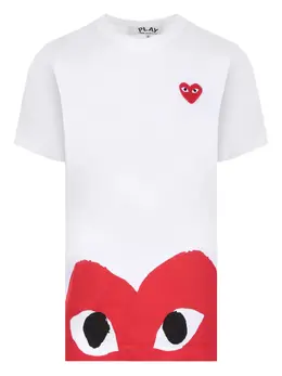 Comme Des Garçons Play: Футболка с принтом 