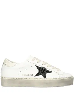 Golden Goose: Чёрные кроссовки  Hi Star