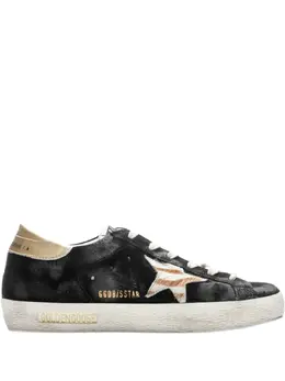 Golden Goose: Чёрные кроссовки  Superstar