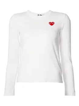 Comme Des Garçons Play: Красная футболка  Heart