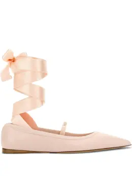 Ferragamo: Розовые балетки 